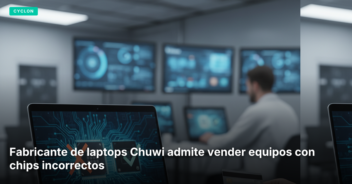 Fabricante de laptops Chuwi admite vender equipos con chips incorrectos