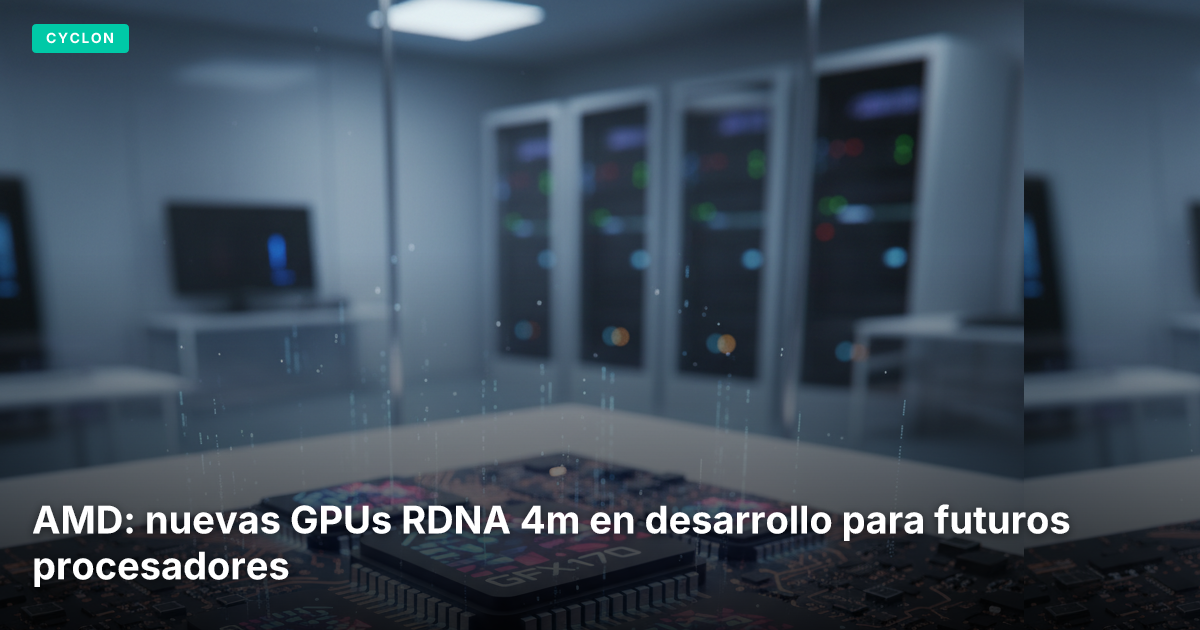 AMD: nuevas GPUs RDNA 4m en desarrollo para futuros procesadores