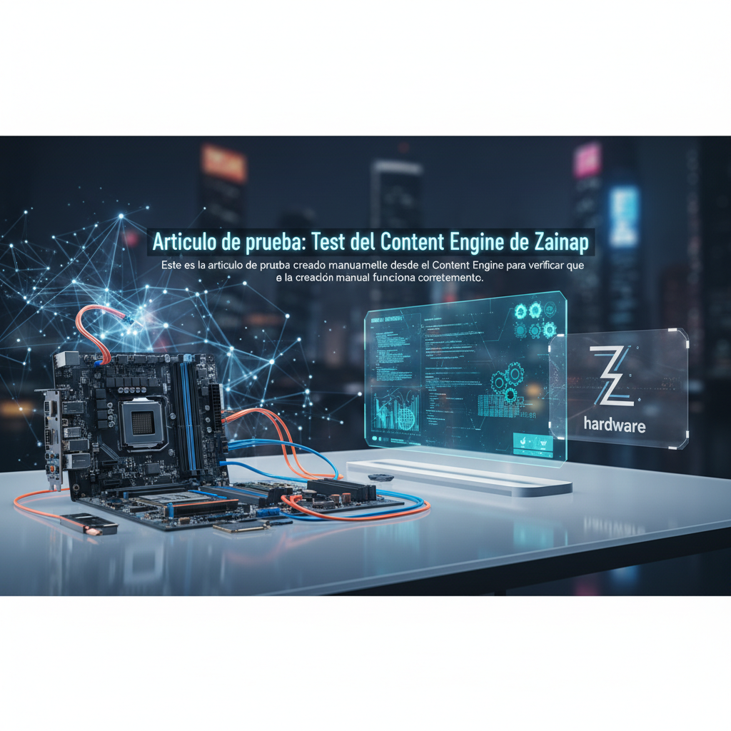 Articulo de prueba: Test del Content Engine de Zainap