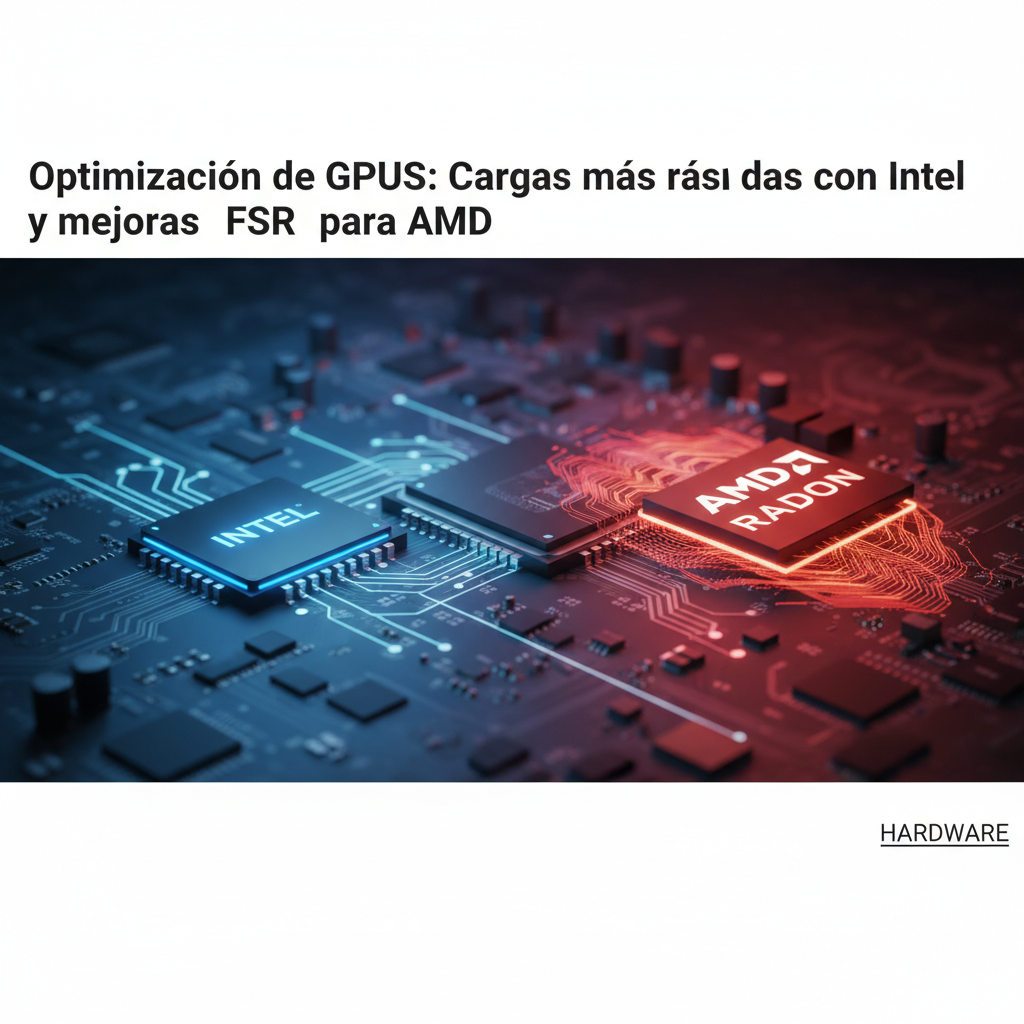 Optimización de GPUs: Cargas más rápidas con Intel y mejoras FSR para AMD
