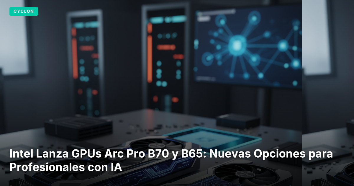 Intel Lanza GPUs Arc Pro B70 y B65: Nuevas Opciones para Profesionales con IA