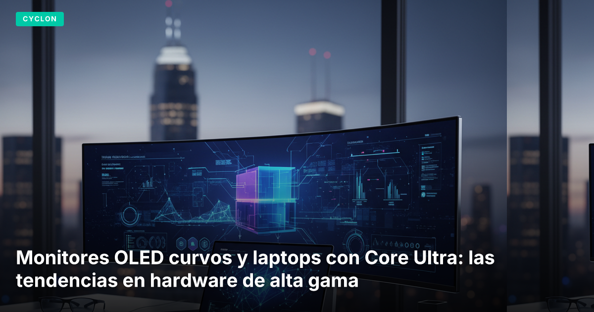 Monitores OLED curvos y laptops con Core Ultra: las tendencias en hardware de alta gama
