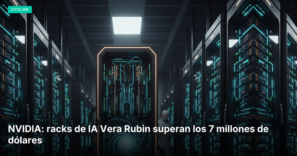 NVIDIA: racks de IA Vera Rubin superan los 7 millones de dólares